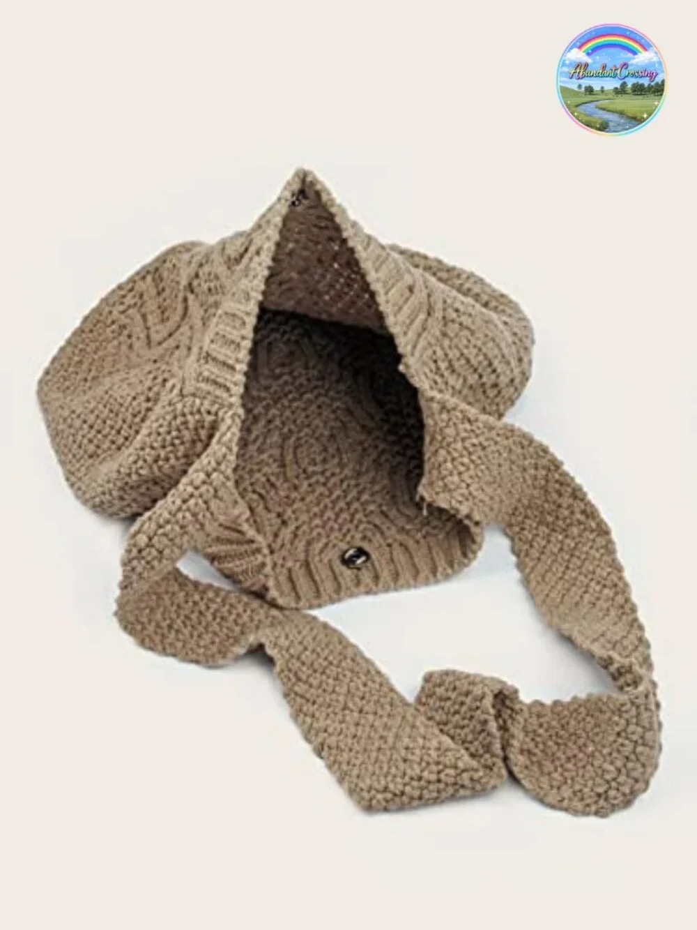 Crochet Hobo Knitted Tote Bag Shopping Shoulder Bag Large Capacity